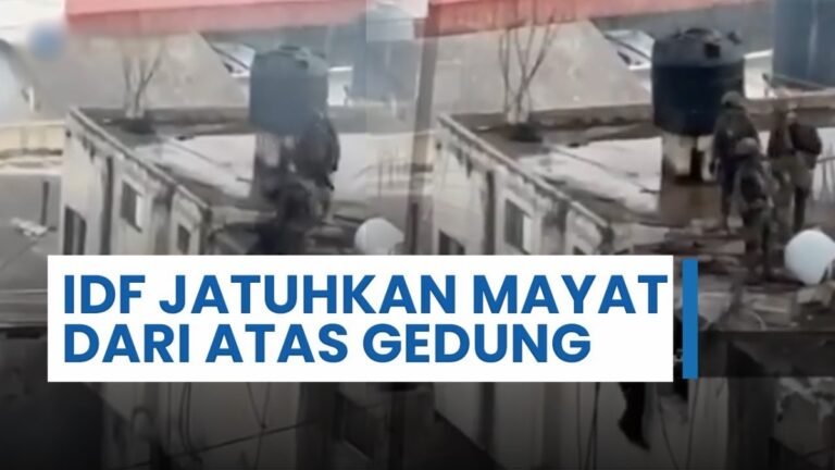 Tentara Israel Jatuhkan Mayat Dari Atas Gedung